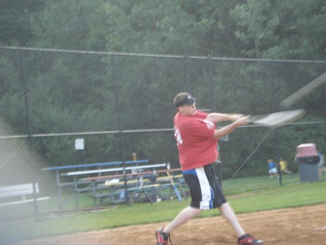 Luther with a nice hit!