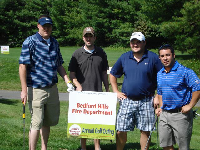 R. Bancroft, S. Marinaro, W. Guest and J. Spano at the 2009 JIMMY Inc Golf Outting