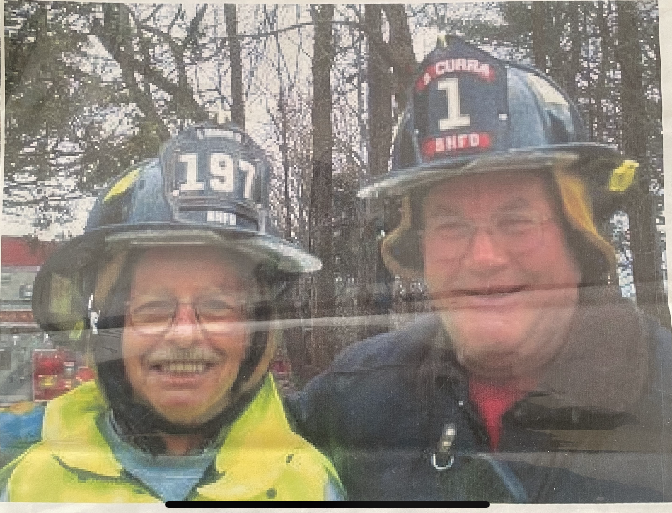 George Sr. pictured with his lifelong friend Sal Curra - Photo Courtesy of BHFD